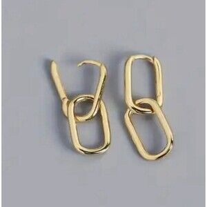 2-in-1 Earrings - Gold Color